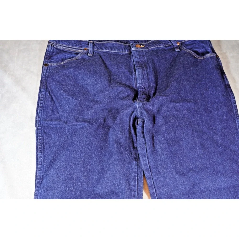 Wrangler 947 STR Indigo Denim Jeans in a Men's 42x34 Western Rodeo